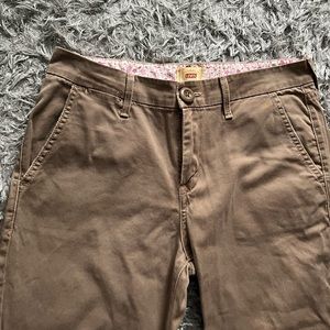 Olive green vintage Levi capris
